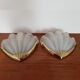 Art deco shape shell wall light