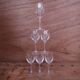 Set of 6 Engraved Crystal Aperitif Glasses, Epi Model
