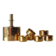 Gold-Plated Brass Set by Pierre Forssell for Skultuna, Sweden, 1970s, Set o
