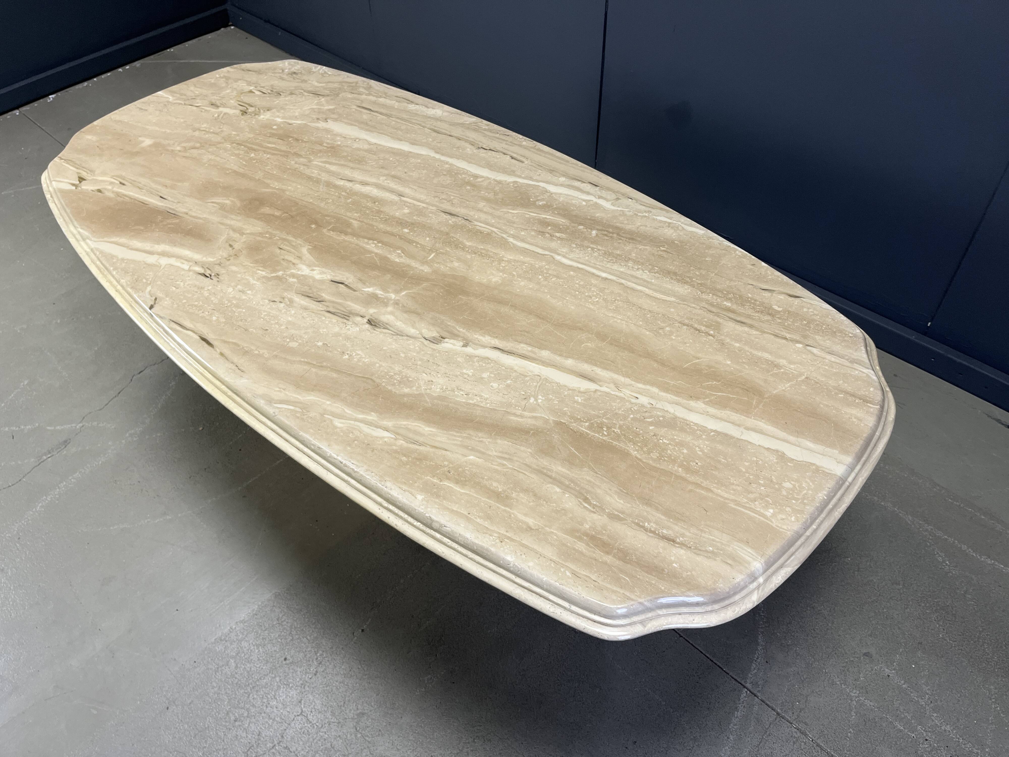 Vintage marble dining table, 1970s