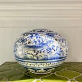 Vase pique flowers monochrome blue decoration