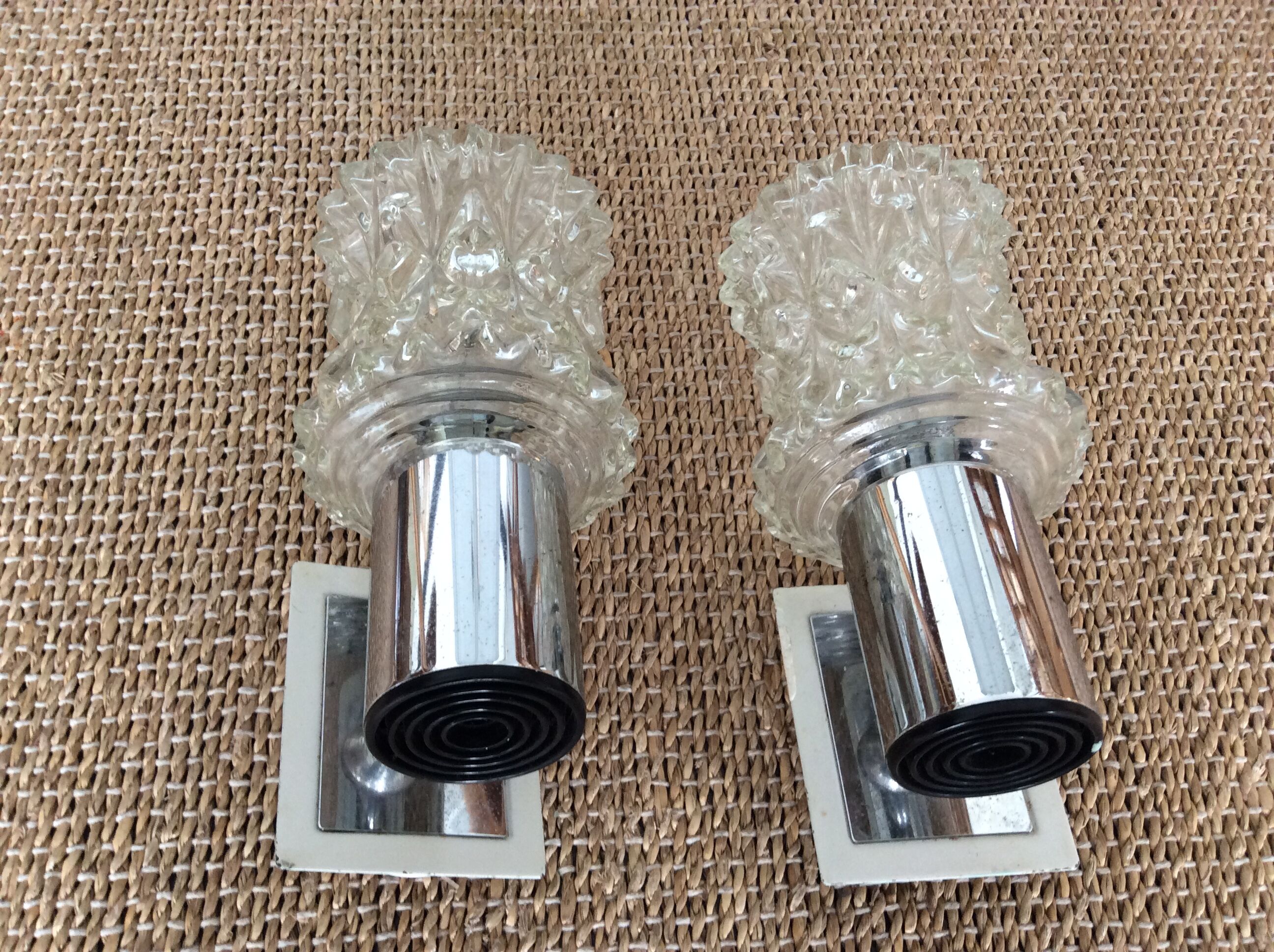 Pair of vintage wall lamps