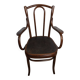 Curved wooden armchair Fischel bistro style late 19th century