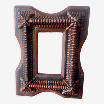 Hand carved frame solid wood