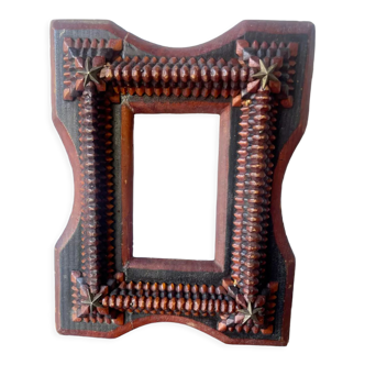 Hand carved frame solid wood