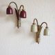 3 wall lamp, lily of the valley, from the 40s, vintage
