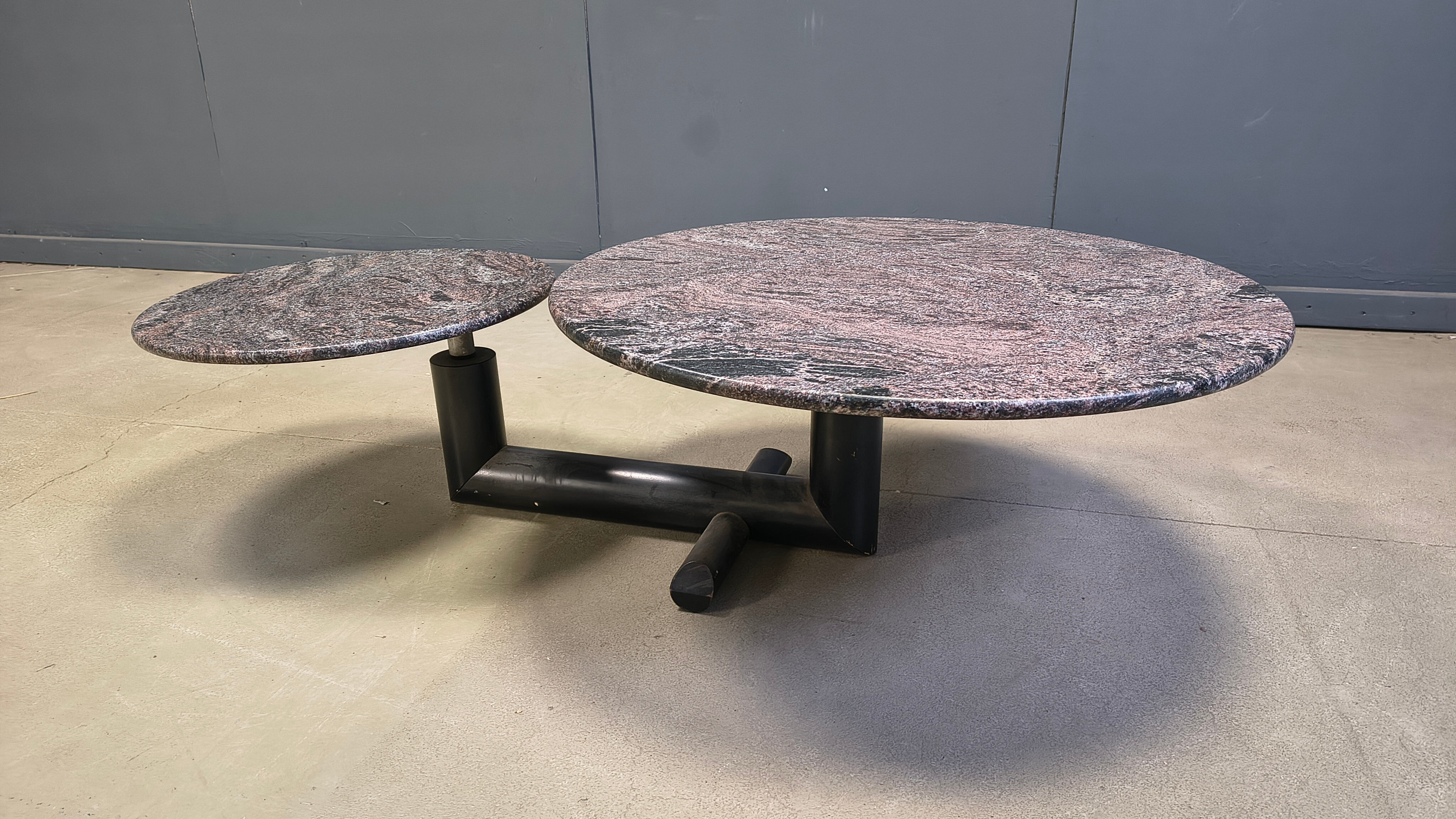 Vintage marble coffee table by Roche Bobois, 1980s