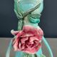 Hyacinth vase in slipware - Ref 1157