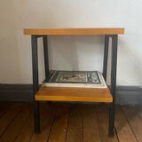 Industrial style metal bedside table