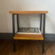 Industrial style metal bedside table