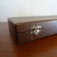 12 old Art Deco horn and stainless steel knives in case