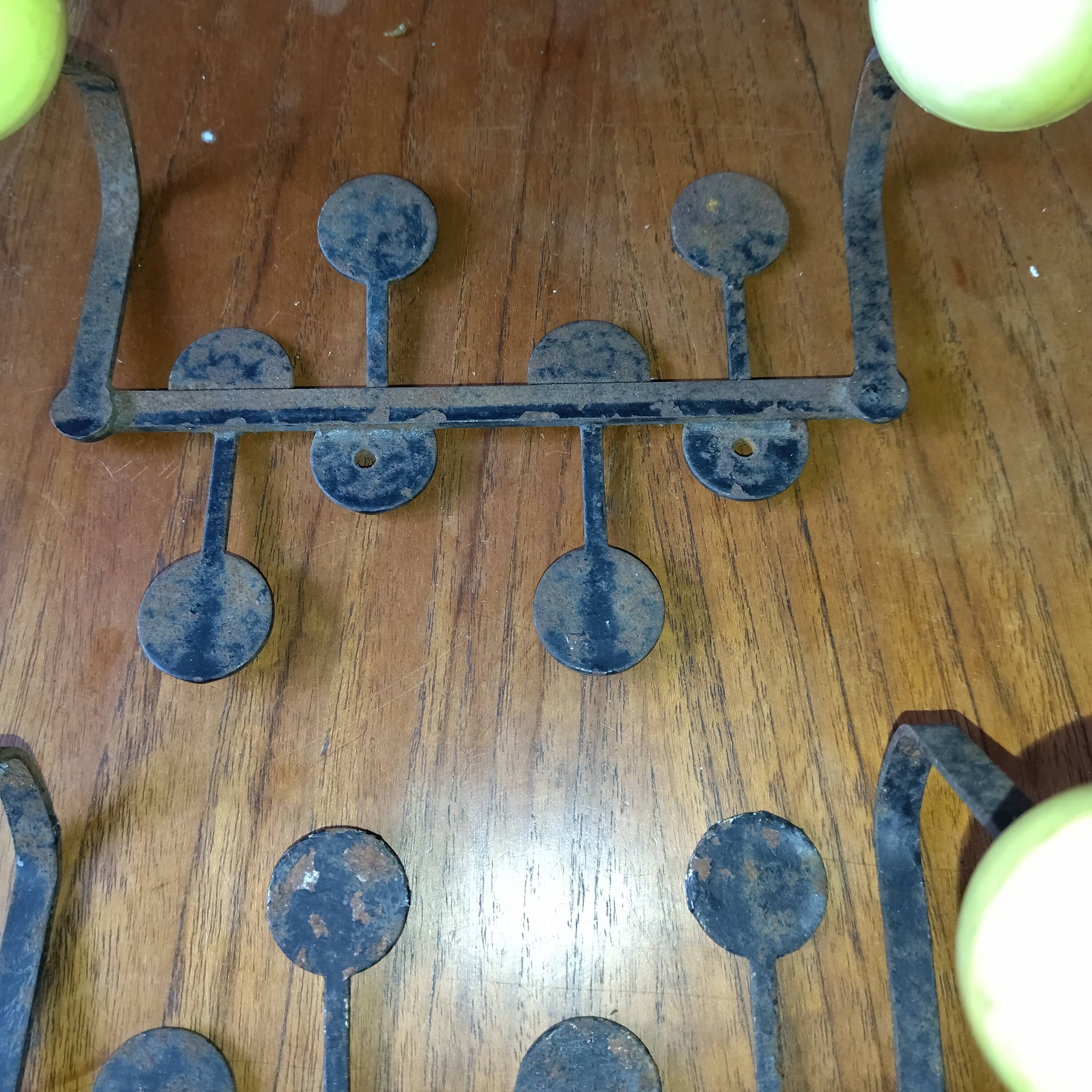 3 double coat racks 50 years vintage