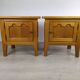 Vintage oak bedside tables