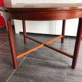 Table ronde extensible scandinave années 1970