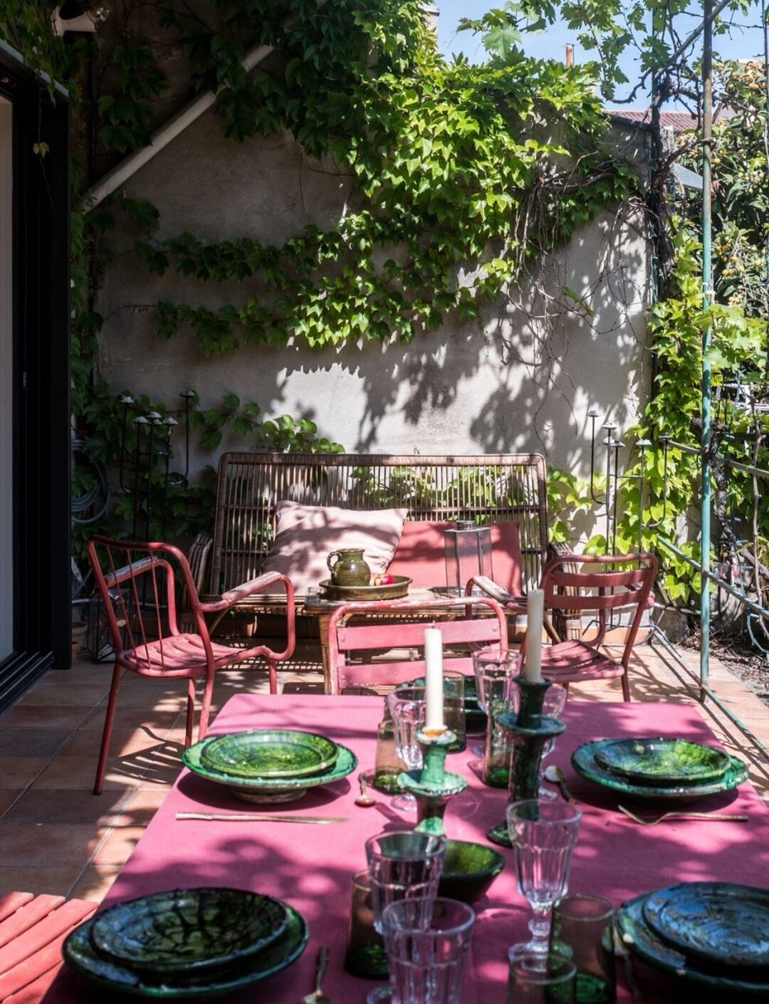 Tamgroute ceramic candlesticks