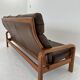 Mid-Century Leather 3-Seater Sofa by .L. Olsen & Søn, Denmark, 1960