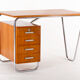 Bureau fonctionnaliste tubulaire en acier, années 1930