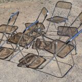 6 Plia chairs - Giancarlo Piretti - Castelli