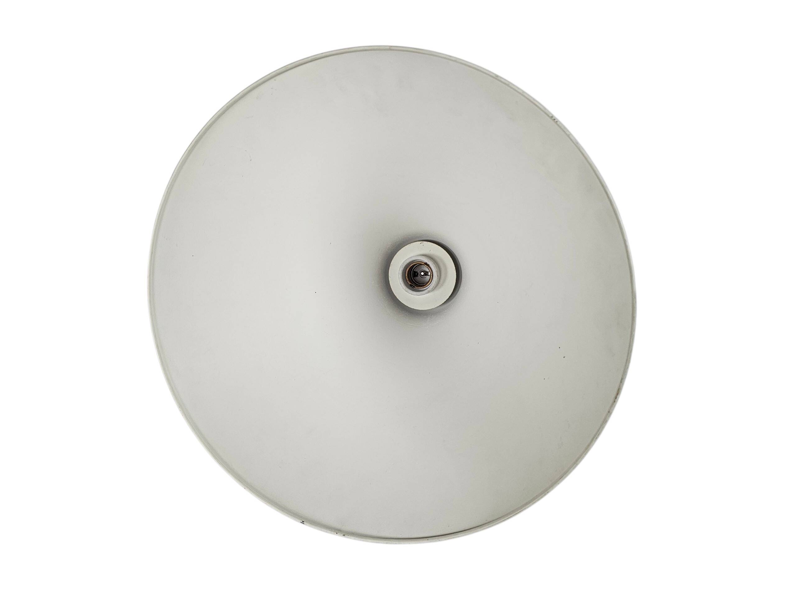 Lampe à pendentif conique minimaliste vintage - style billard Louis Poulsen - années 70