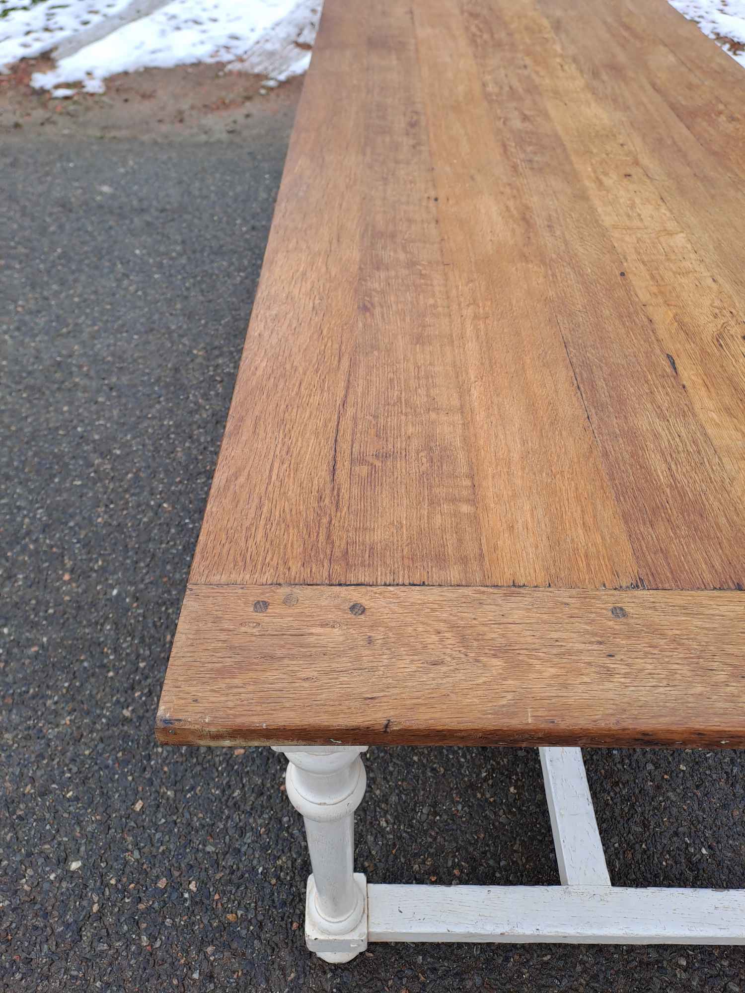 Oak farmhouse table