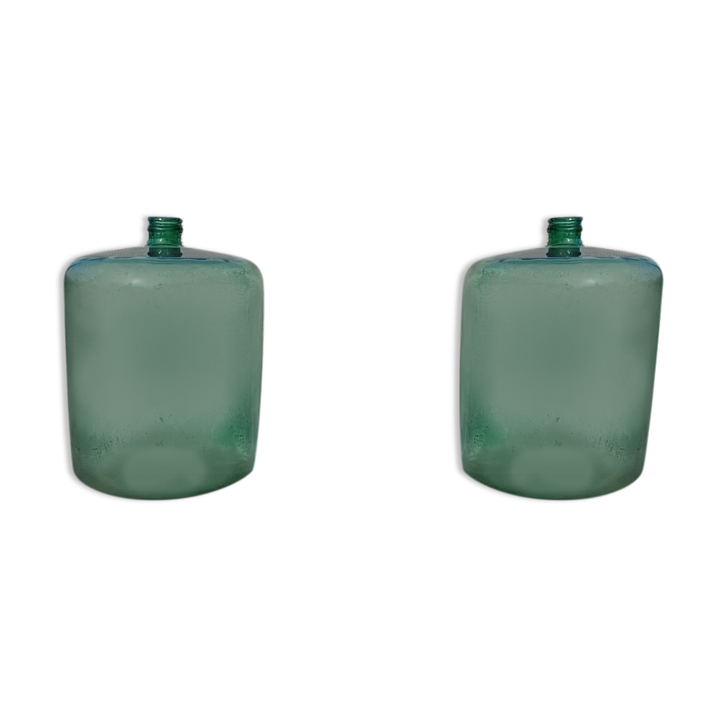 Two large glass bottles