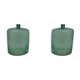 Two large glass bottles