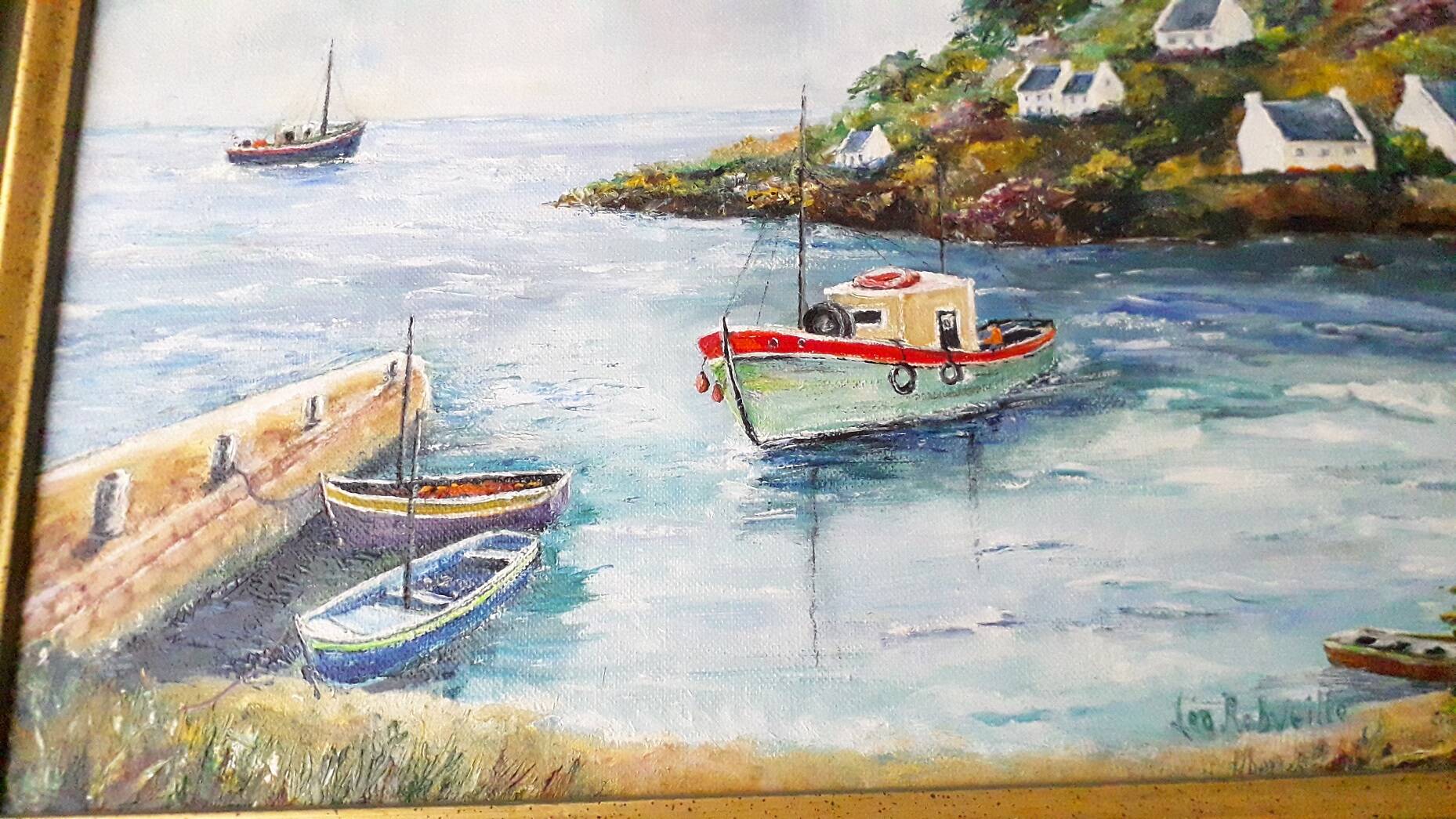 Marine painting painting