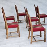 1970s, set 6 pcs of Danish dinning chairs, original good condition.