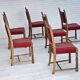 1970s, set 6 pcs of Danish dinning chairs, original good condition.