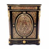 Commode boulle ancienne du milieu du 19ème siècle, France.