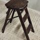 Old wooden stepladder library steps decorative foldable