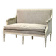 Louis XVI style canapé, in white lacquered wood.