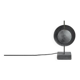 Oxidized metal table lamp, contemporary work.