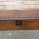 19th-century leather trunk