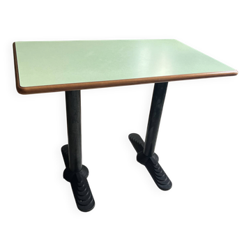 Table de bistrot pieds art deco et Formica
