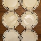 Set of 6 plates Badonviller model Dinan