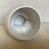 Head girl cache pot vase white earthenware