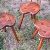 Tabouret bas de berger set de 3