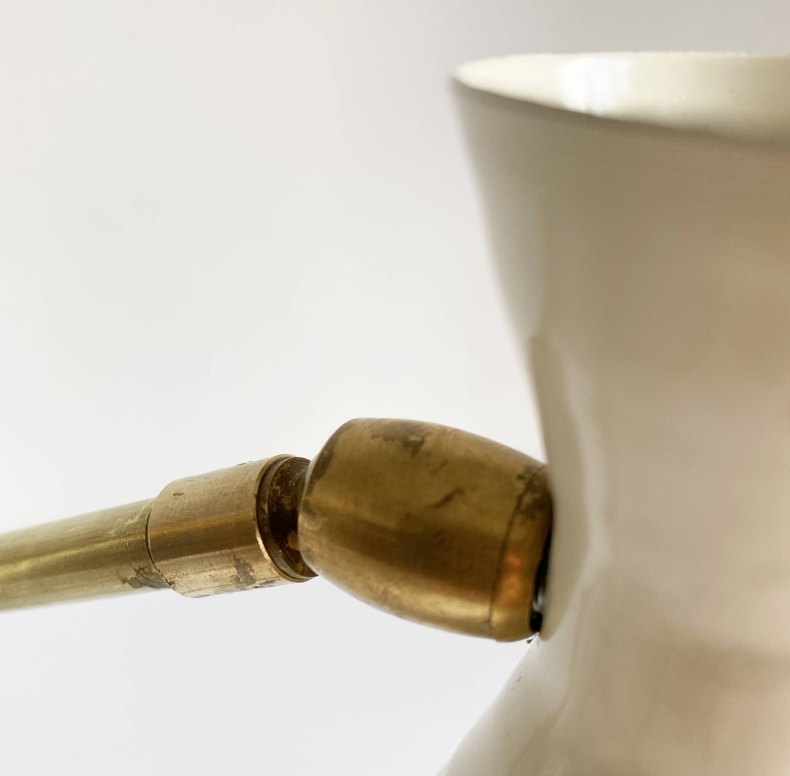 Pair of Italian "cocotte" lamps, 1950s design.