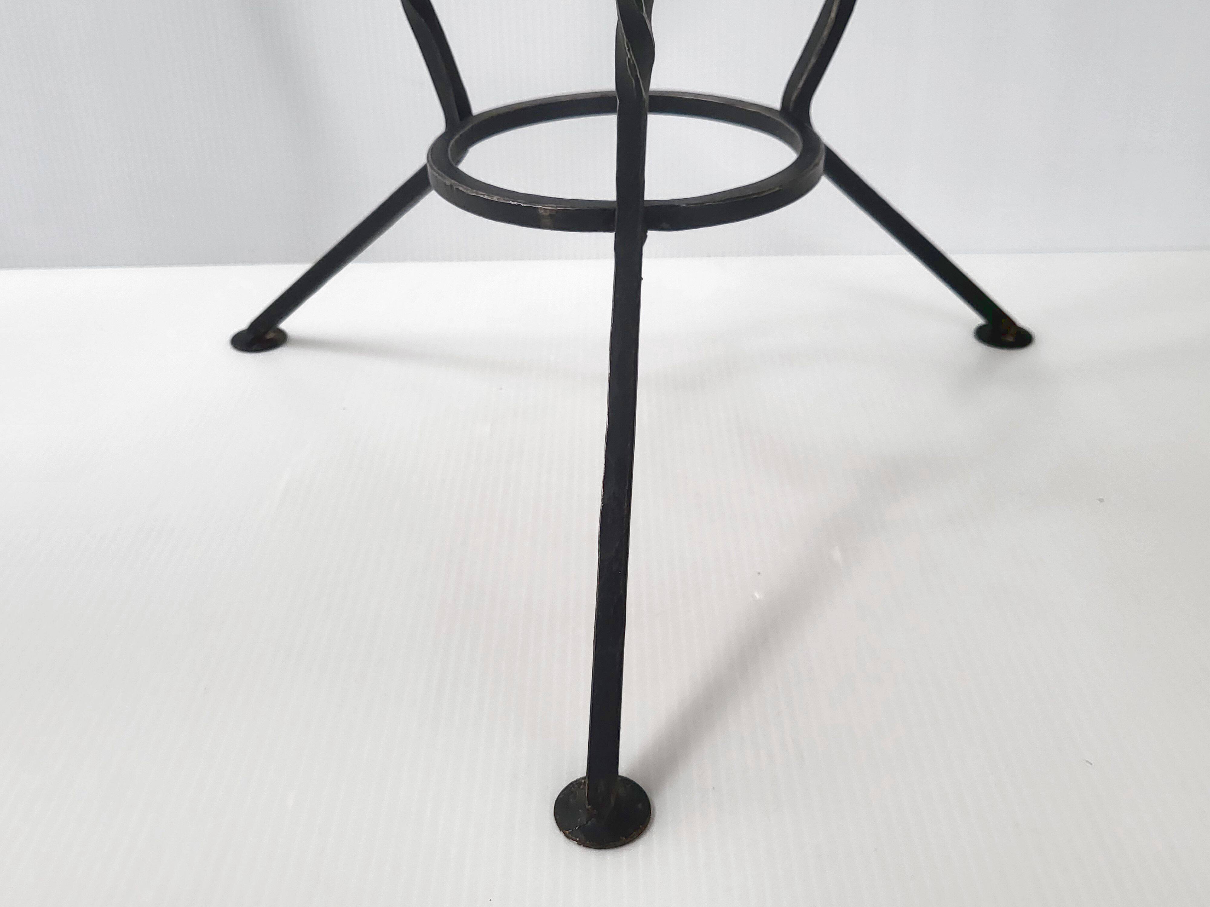 Vintage 1950s pedestal side table