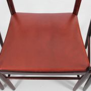 Suite de 4 chaises scandinaves en palissandre de Rio