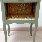 Revamped vintage bedside or occasional cabinet