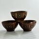 3 ceramic bowls.