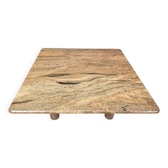 Table basse vintage en granit, années 1970