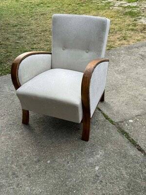 Vintage Art Deco Hungarian Armchair, 1930s