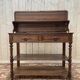 Console époque Napoléon III en noyer et marbre blanc