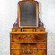 Commode antique en deux parties avec miroir, années 1890.