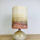 Vintage stoneware ball lamp, ceramic from the 70s