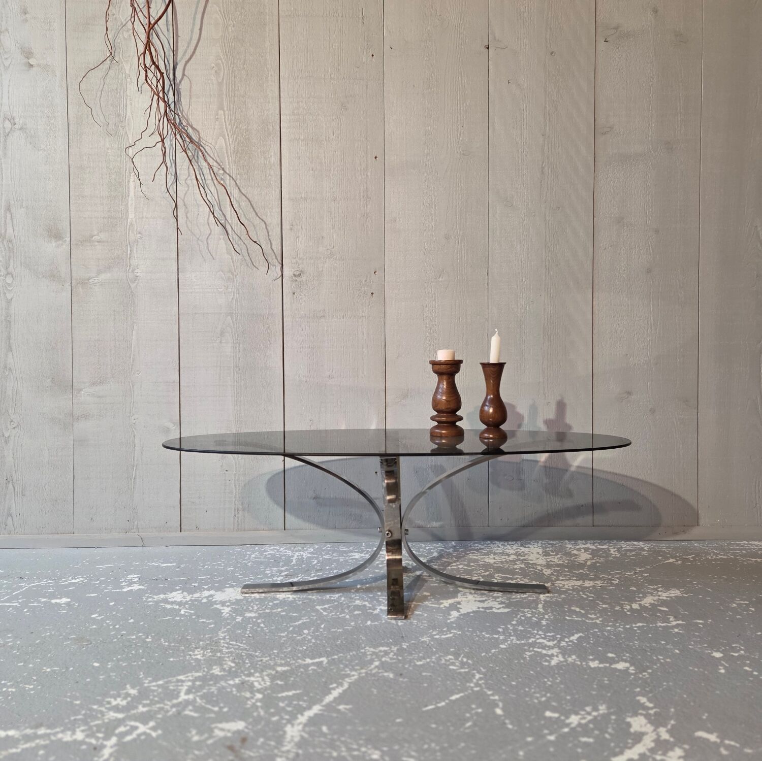 Glass coffee table