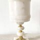 Vintage lamp in alabaster and golden brass
